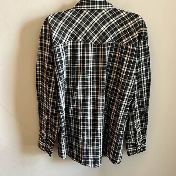 Vintage BJR Western Wear Shirt Pearl Buttons Casual Button Down Plaid Size XL - Picture 5 of 9